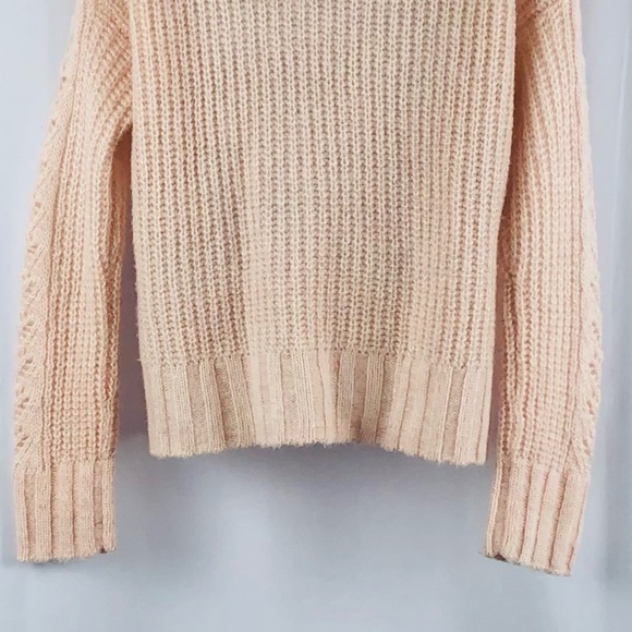LC Lauren Conrad loose weave funnel neck pullover sweater S - Picture 7 of 14
